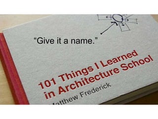 “Give it a name.”
“Give it a name.”
 