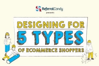 presents 
DESIGNING FOR 
5 TYPES 
OF ECOMMERCE SHOPPERS 
 