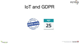 IoT and GDPR
 