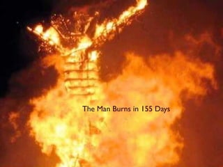 The Man Burns in 155 Days
 