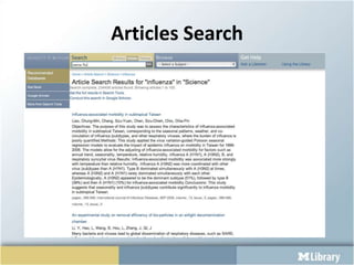 Articles Search