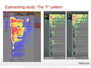 Eyetracking study: The “F” pattern 