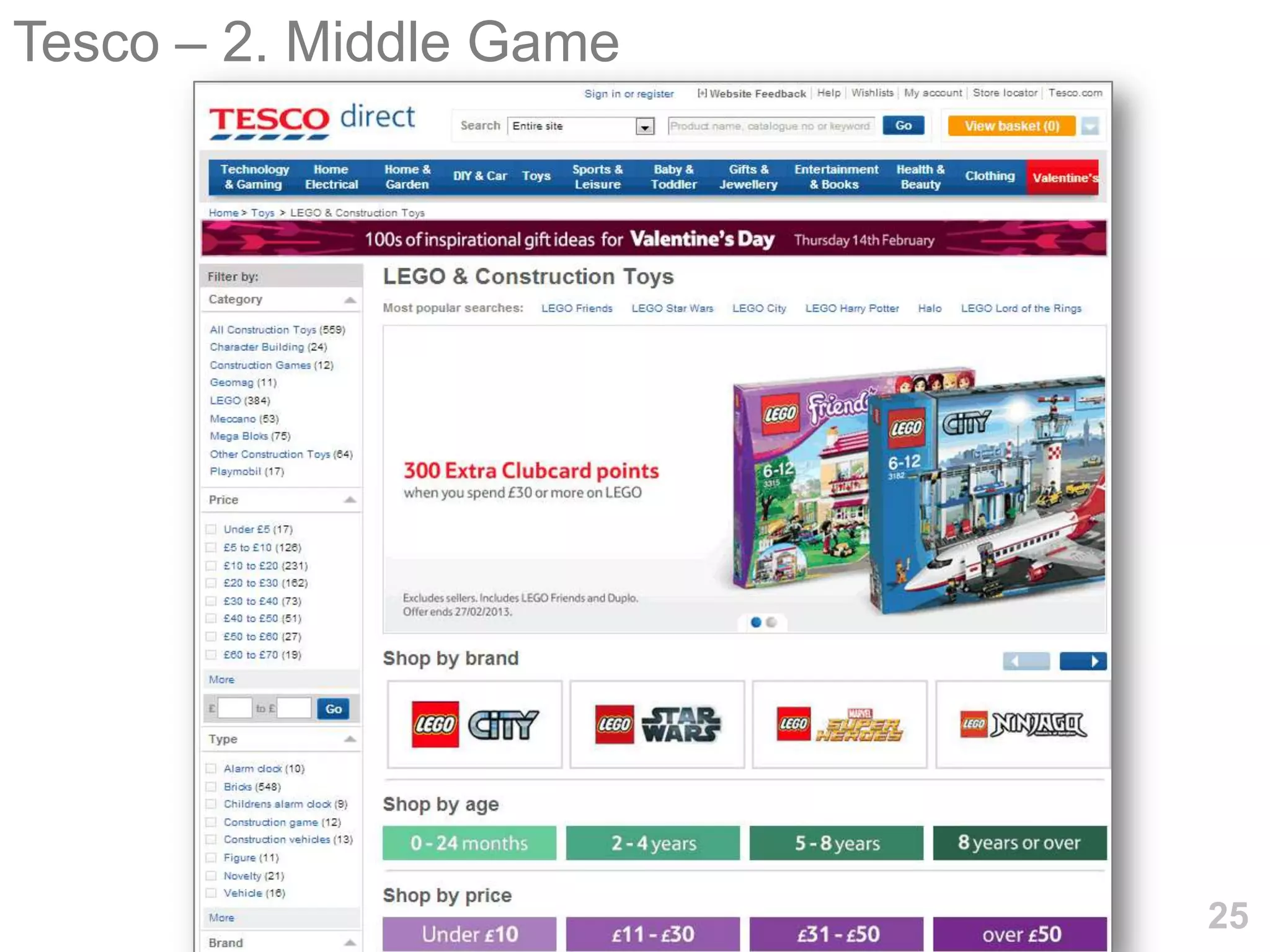 Tesco – 2. Middle Game




                         25
 