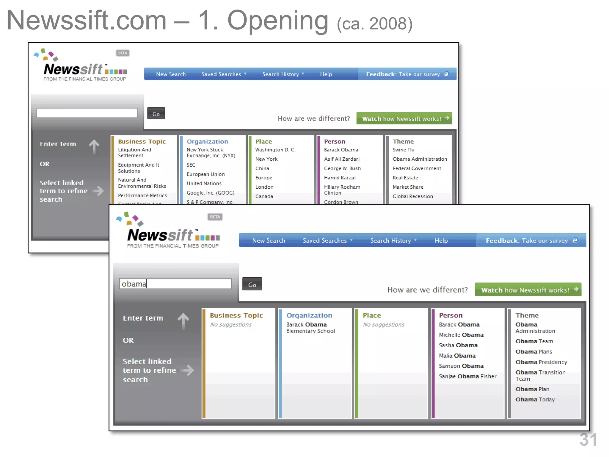 Newssift.com – 1. Opening (ca. 2008)




                                       31
 
