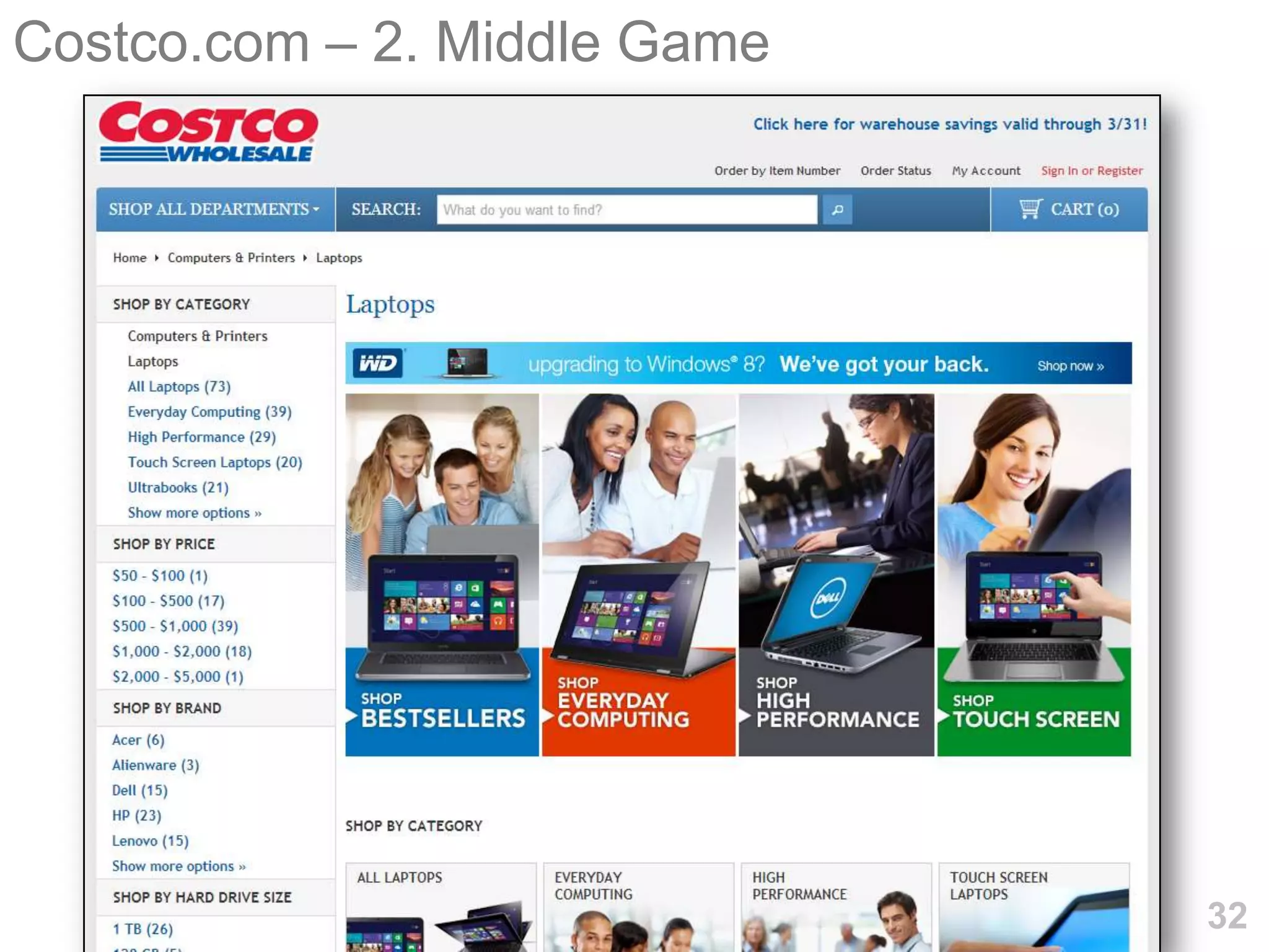 Costco.com – 2. Middle Game




                              32
 