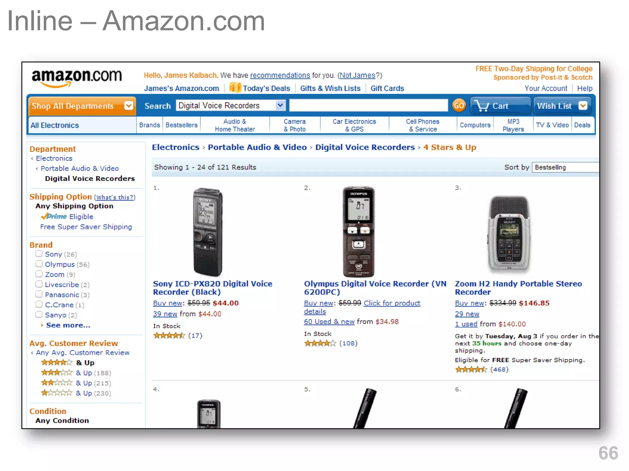 Inline – Amazon.com




                      66
 