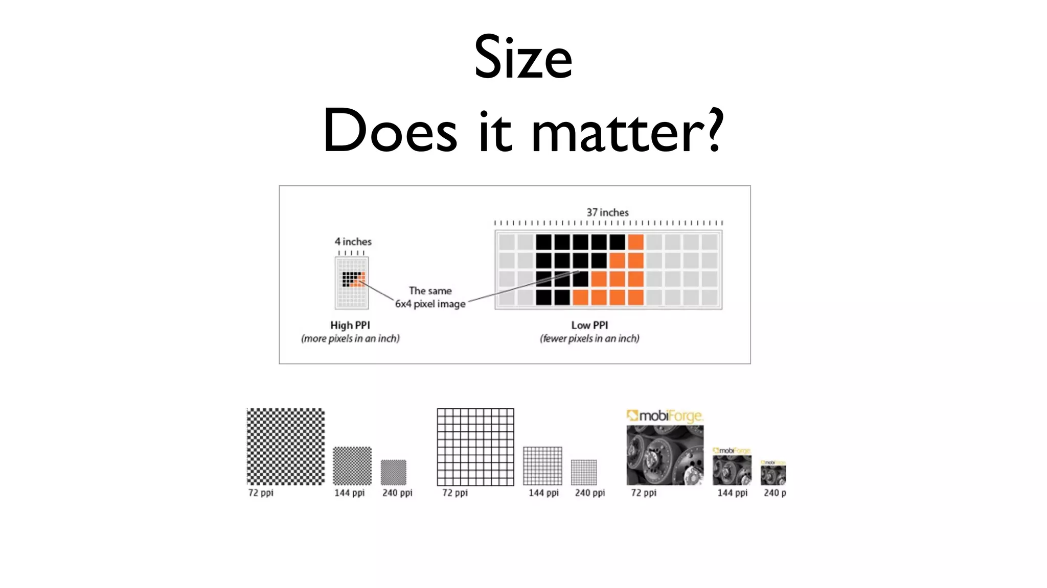 Size
Does it matter?
 