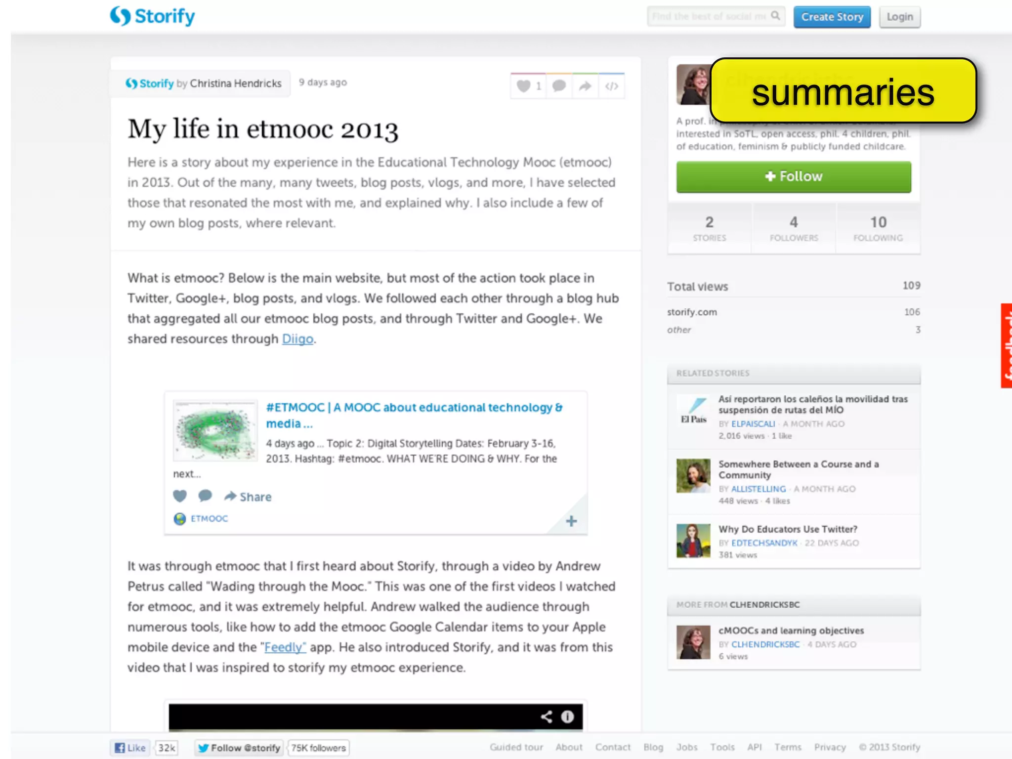 summaries
 