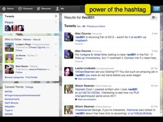 power of the hashtag
 