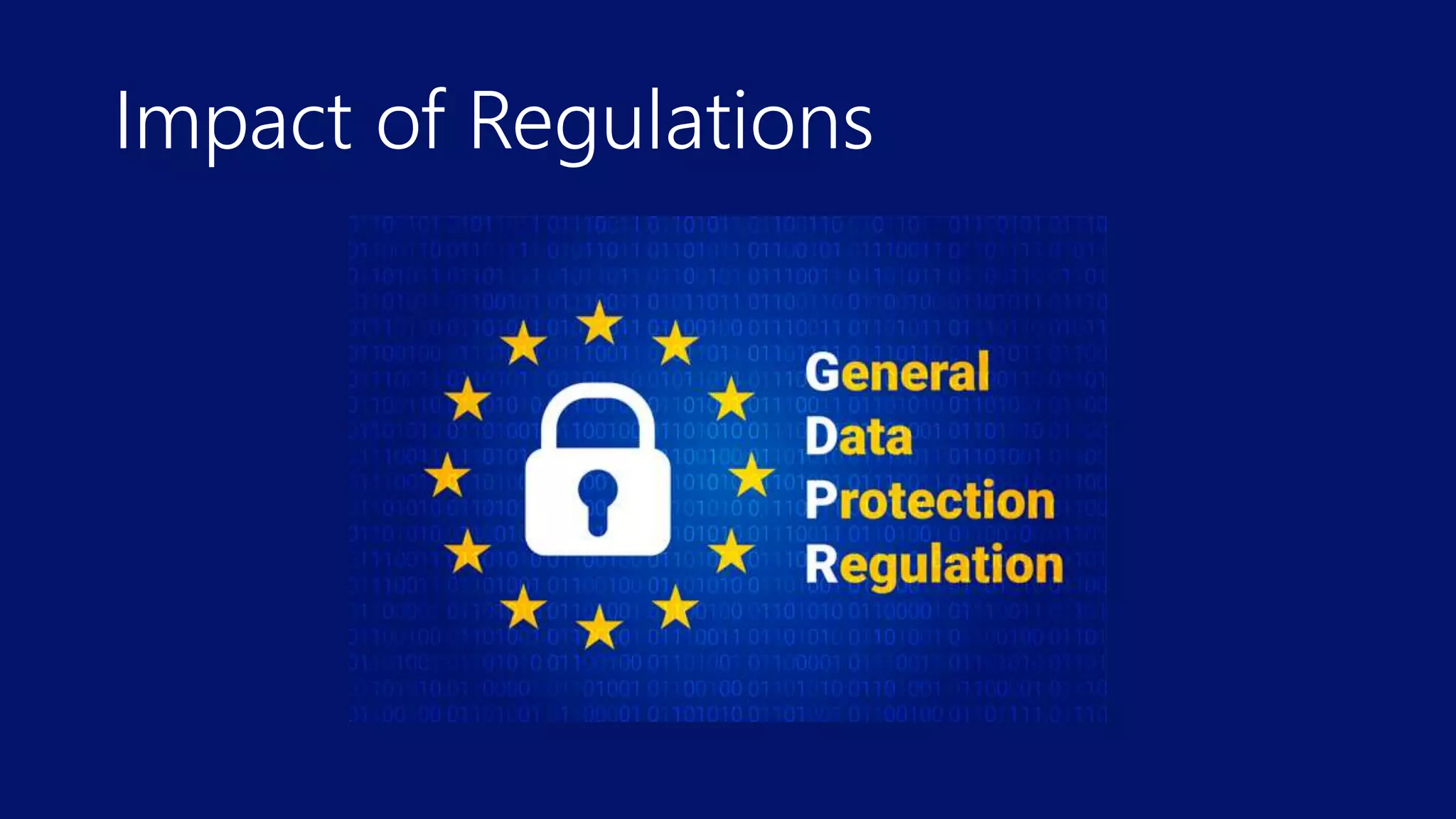 Impact of Regulations
 