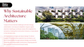Designing for Tomorrow – Architecture’s Role in the Sustainability ...