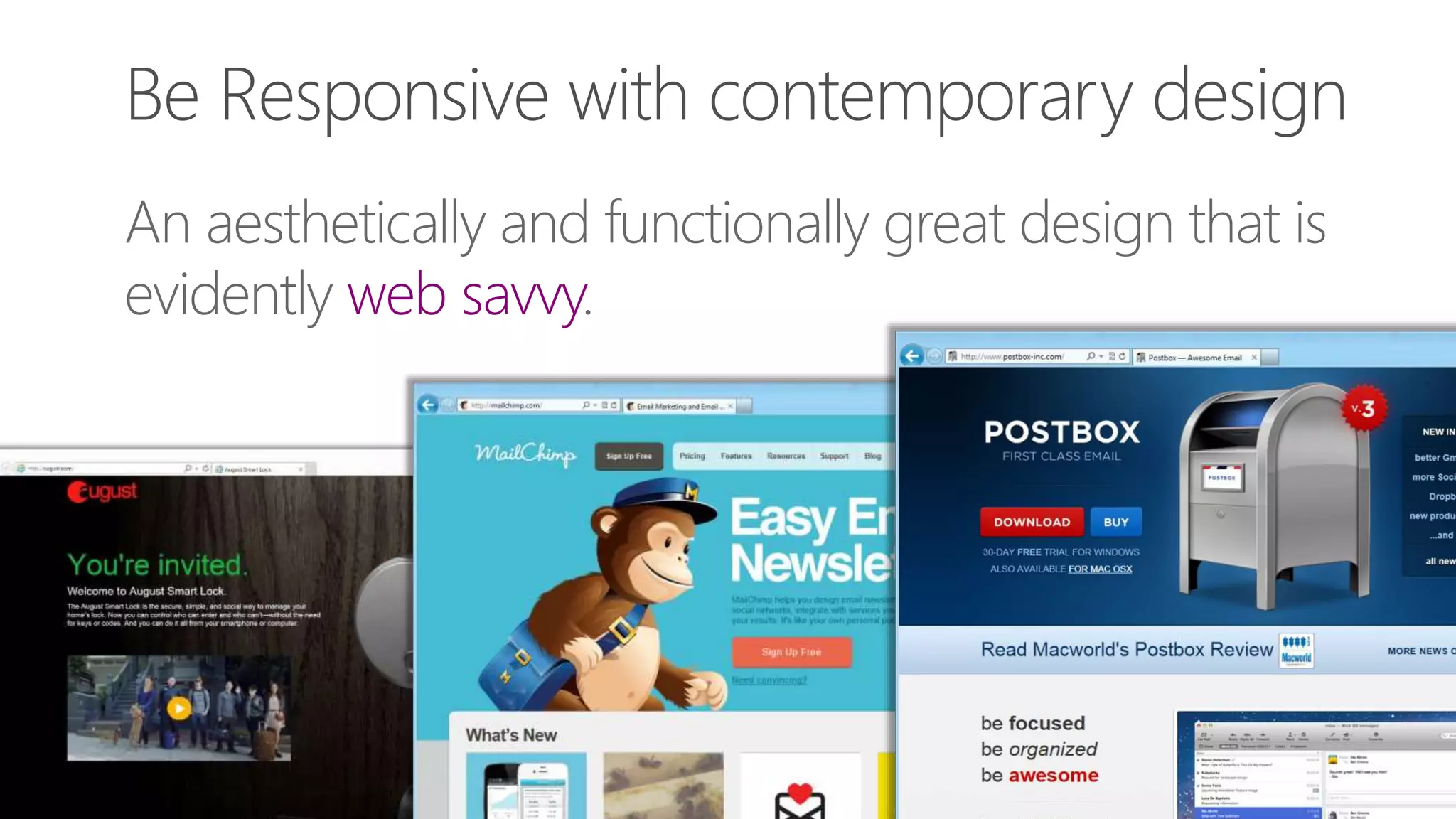 An aesthetically and functionally great design that is
evidently web savvy.
 