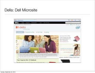 Della: Dell Microsite




Sunday, September 23, 2012
 