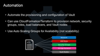 Designing High Availability for HashiCorp Vault in AWS | PPTX