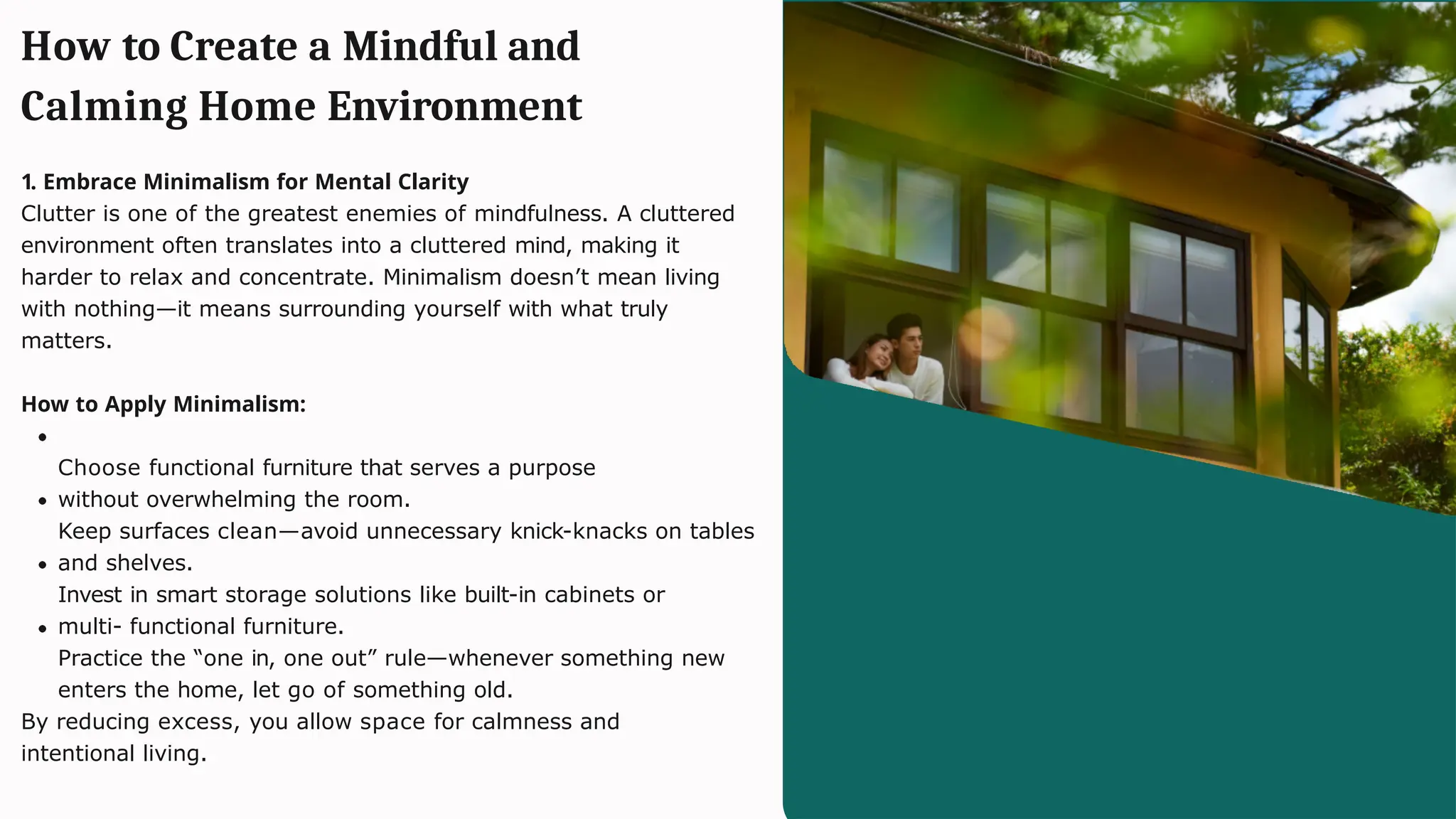 Designing Homes That Promote Mindfulness and Calm | PPTX