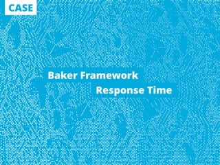 CASE
Response Time
Baker Framework
 