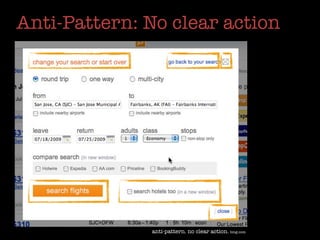 Anti-Pattern: No clear action




              anti-pattern. no clear action. bing.com
 