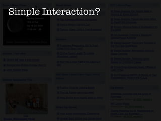 Simple Interaction?
 
