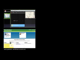anti-pattern. artiﬁcial construct.
 