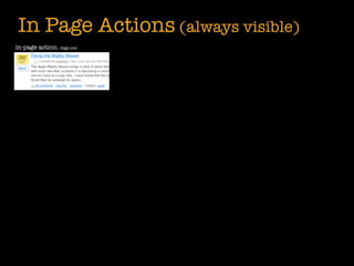 In Page Actions (always visible)
in-page action. digg.com
 