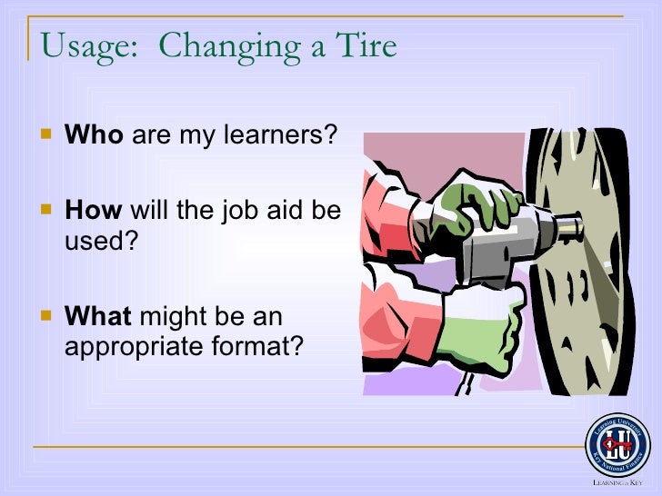 Designing Job Aids