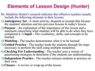 Hunters Lesson Design Designing lesson (1) | PPT