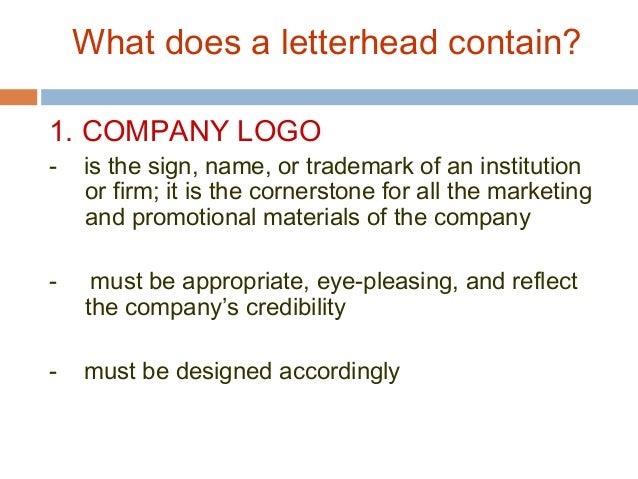 what is letter head