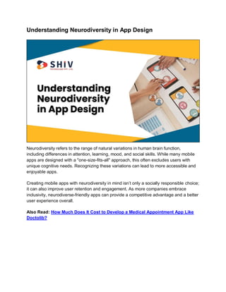 Making Mobile Apps Accessible: Key UX Strategies for Neurodiverse Needs ...