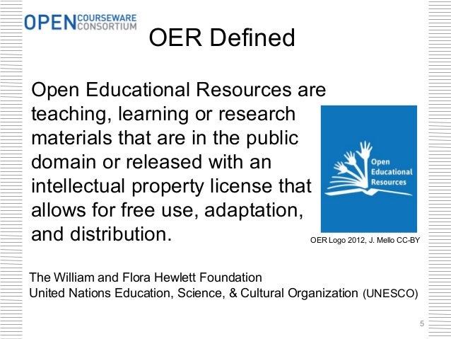 Characteristics Of Oer Digital