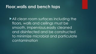 Designing of aseptic area microbiology . | PPTX
