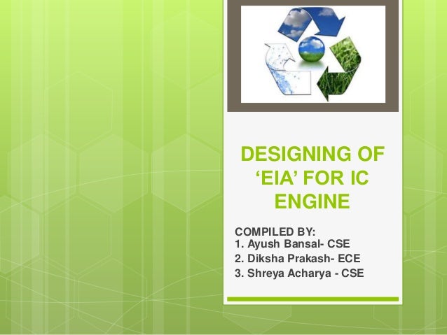 designing of eia for ic engine ic designing