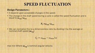 Speed/transfer Math Flywheel Designing of fly wheel | PPTX