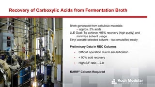 Designing of liquid liquid extraction columns | PPTX