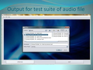 Designing of media player | PPTX