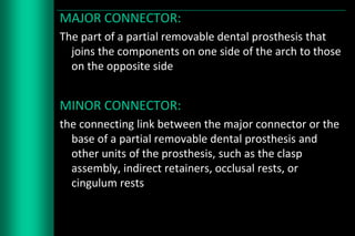 Split Major Connector Rpd Designing of rpd | PPTX