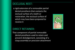 Occlusal Support Rpd Designing of rpd | PPTX