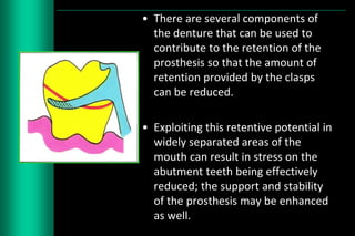 Support Stability Retention Rpd Designing of rpd | PPTX