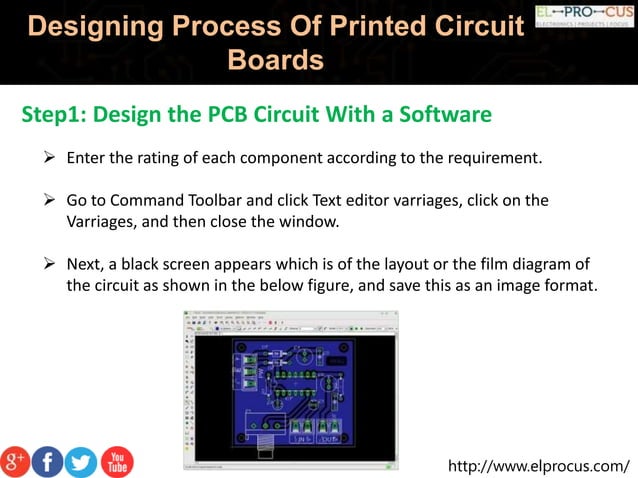 Designing process of printed circuit boards | PPTX
