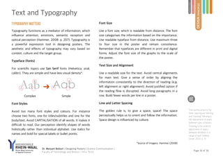 Page of16 34
DESIGNPRINCIPLES
INTRODUCTION
PRE-DESIGN
Dr. Maryam Bolouri | Designing Posters | Science Communication |
Fac...