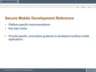 Designing Secure Mobile Apps | PDF