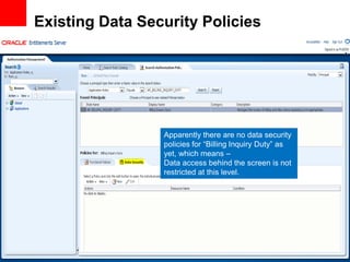 Existing Data Security Policies




                 Apparently there are no data security
                 policies for “...