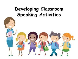 Designing speaking activities | PPTX