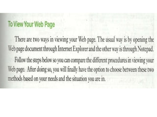 Designing static pages using html | PPTX