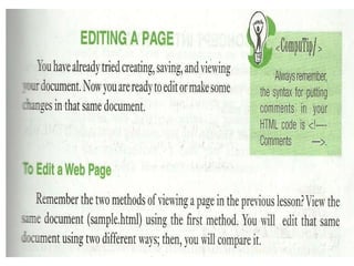 Designing static pages using html | PPTX