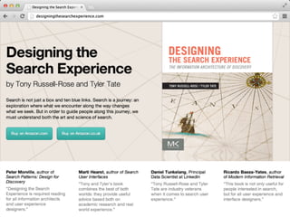 Designing the search experience by tyler tate : twigkit