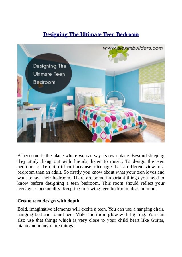 Designing The Ultimate Teen Bedroom