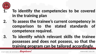 Designing Training Program for Competency Based Training | PPTX