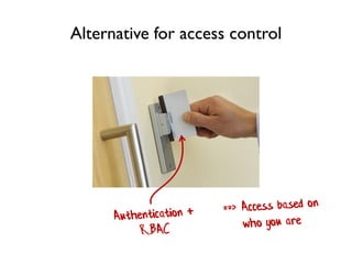 Alternative for access control
 