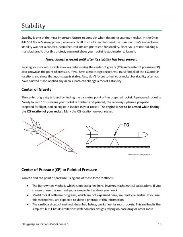 Designing your own model rocket