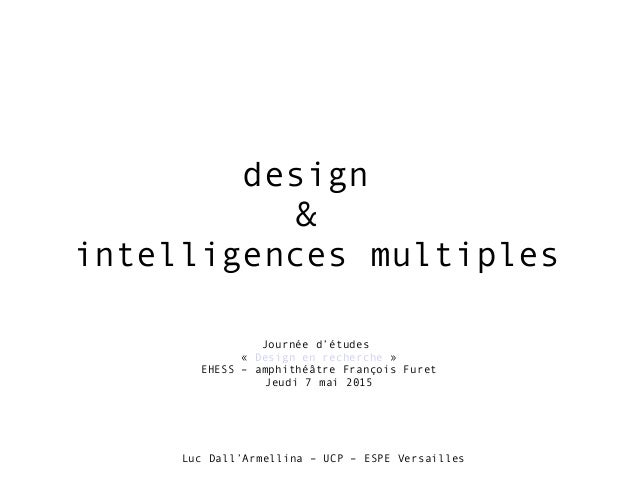 Design Intelligences Multiples Comment Pourquoi